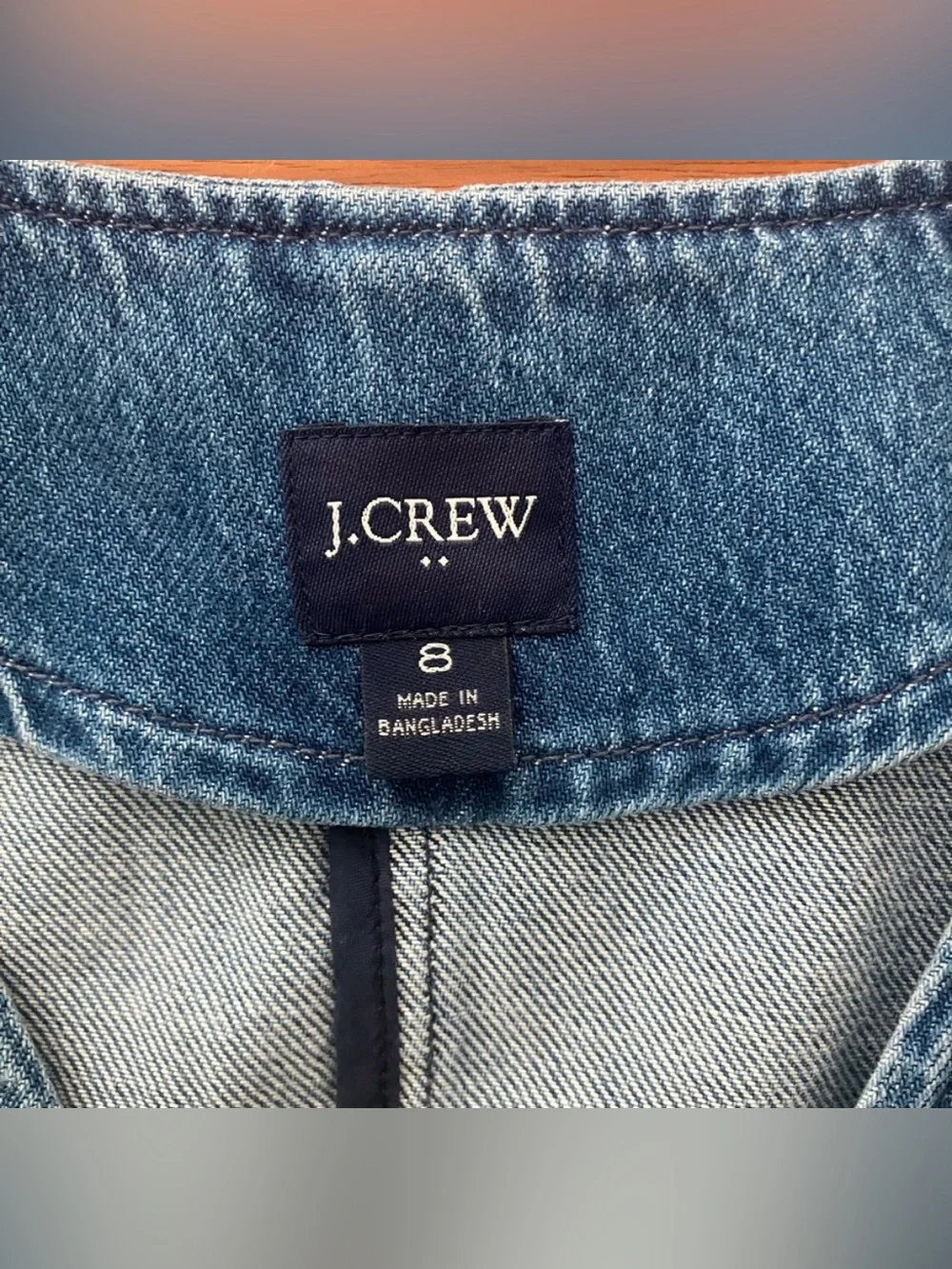 J. Crew Classic Blue Denim Vest